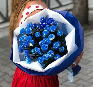 Букет из синих цветов — Букет "Синий синий иней"