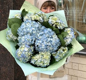 Букет из синих цветов — Букет Голубая лагуна