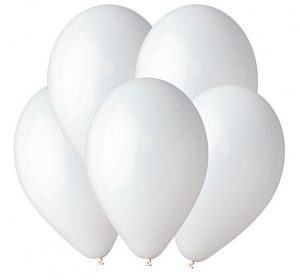 Воздушные гелиевые шары — Шар с гелием Белый