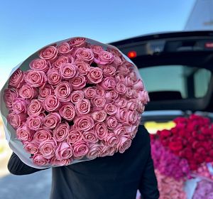 Букет из розовых цветов — Букет "Первое Свидание"