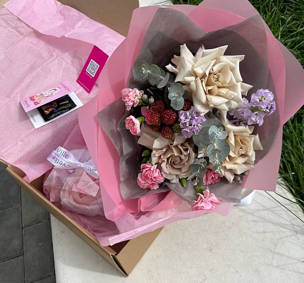 Подарочный набор Flower Box нежность  №2
