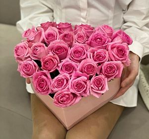 Букеты розовых роз — Остров нежности