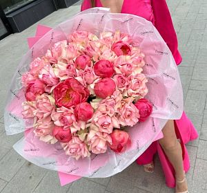 Букет из розовых цветов — Букет Водоворот событий