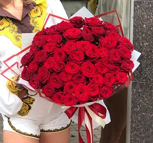 Цветы по акции — Букет 51 красная роза